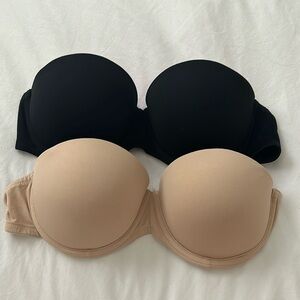 Victoria’s secret pink - set of 2 strapless push up bras